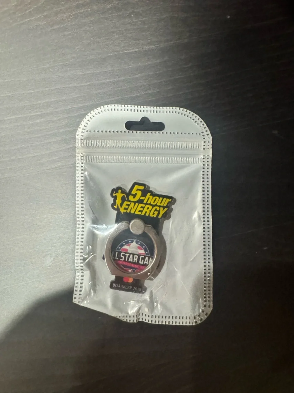 5-hour Energy Branded Phone Ring with Star Cap Logo - Yellow, Black, Red